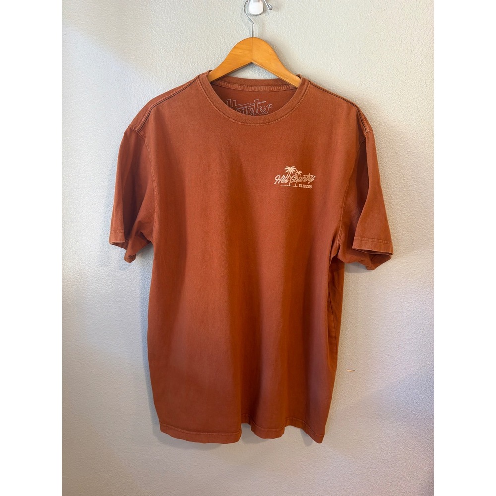 Howler Brothers Graphic T-Shirt Mens XXL Rust Orange Hill Country Sliders Surf